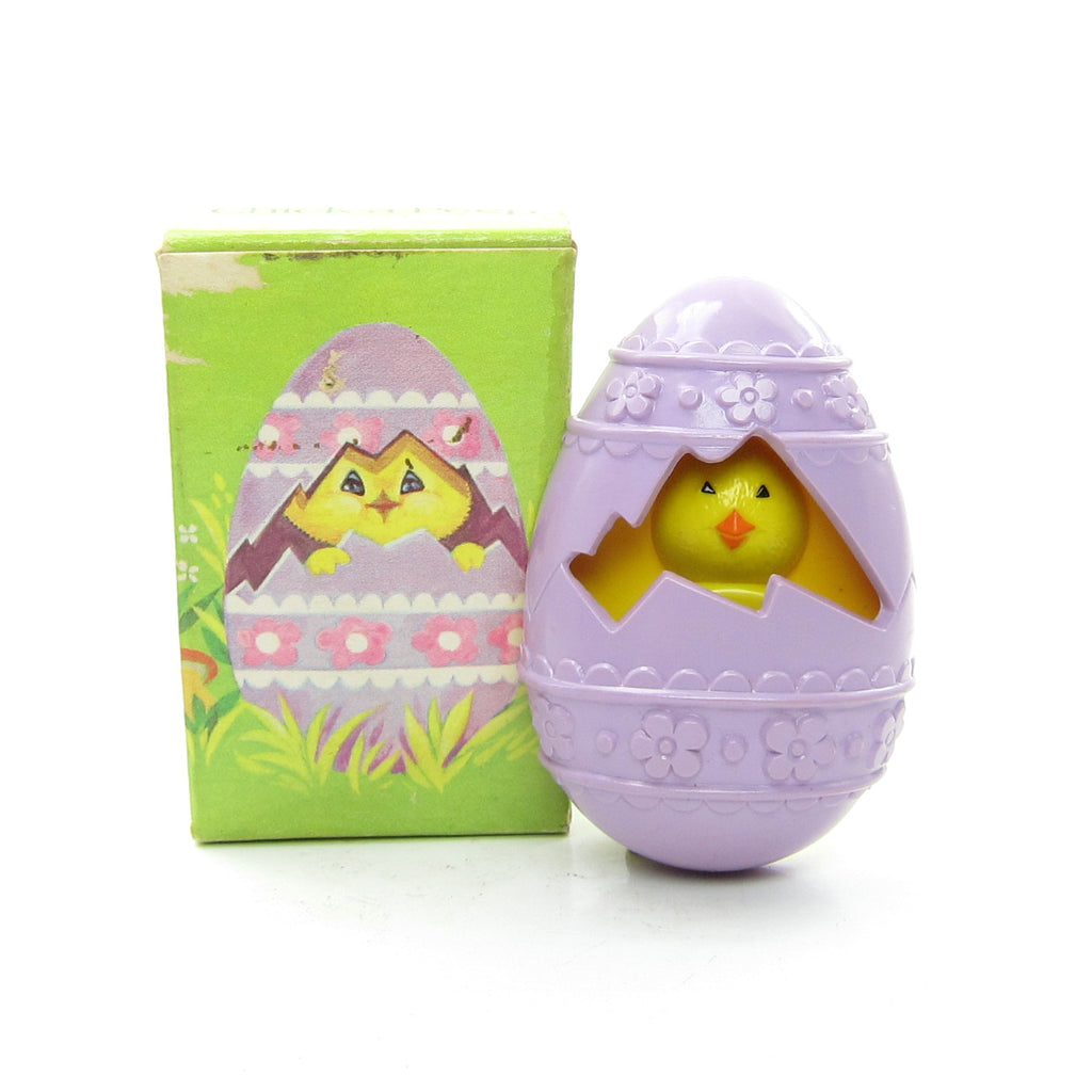 Chick-a-Peep Pin Pal Vintage Avon 1977 Easter Egg Children's Lapel with Fragrance Glacé