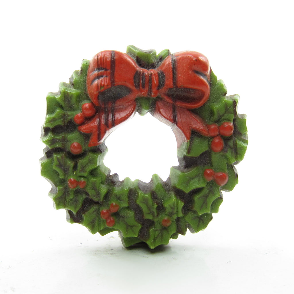 Holly Berry Wreath Vintage Hallmark Christmas Pin