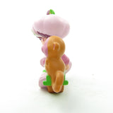 Raspberry Tart with Rhubarb on teeter totter Strawberry Shortcake miniature figurine