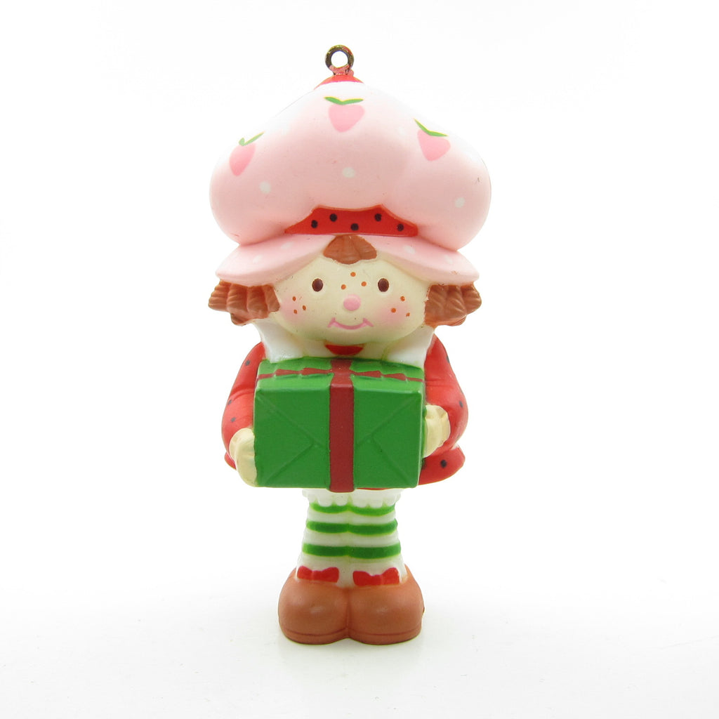 Strawberry Shortcake Christmas Ornament with Gift or Present