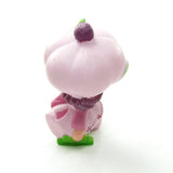 Raspberry Tart with Rhubarb on teeter totter Strawberry Shortcake miniature figurine