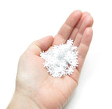 White snowflake confetti