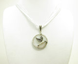 Stained Glass Peace on Earth Dove Necklace