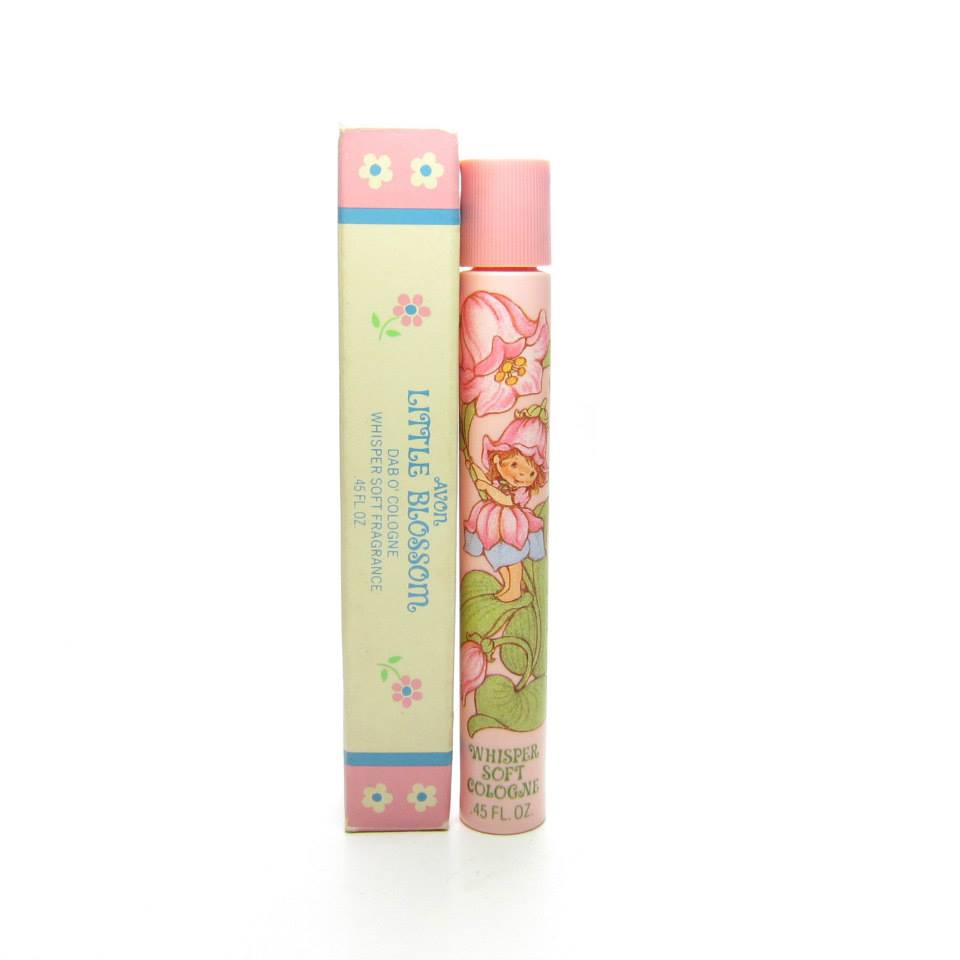 Little Blossom Dab O' Cologne Whisper Soft Vintage Avon Girl's Perfume Stick in Box