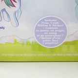 Includes pony, comb, ribbon and sticker