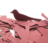Cranberry bird paper punches