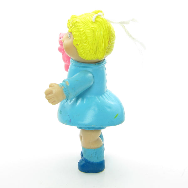 cabbage patch doll blue dress Vintage 1984 Cabbage Patch Kids Blue Dress Blonde Hair Holding Bottle