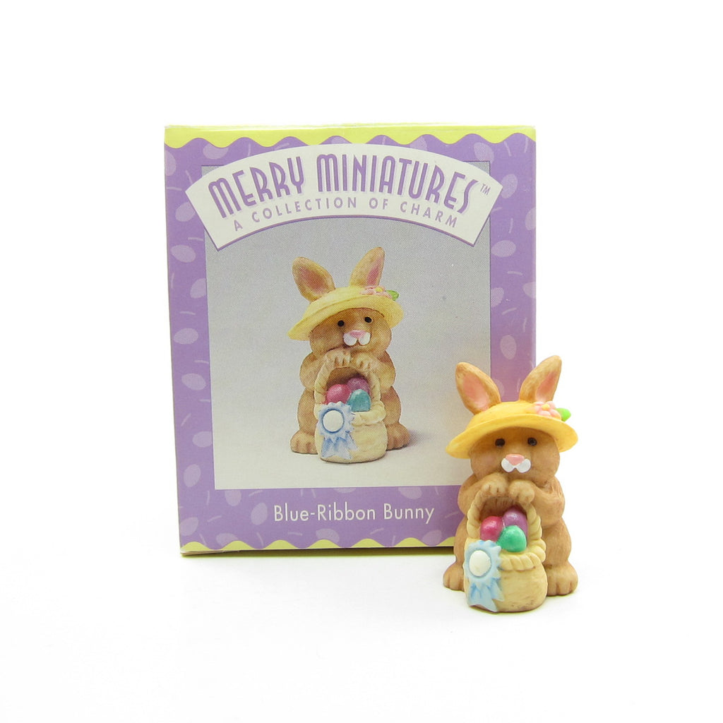 Hallmark Blue-Ribbon Bunny 1996 Merry Miniatures Figurine