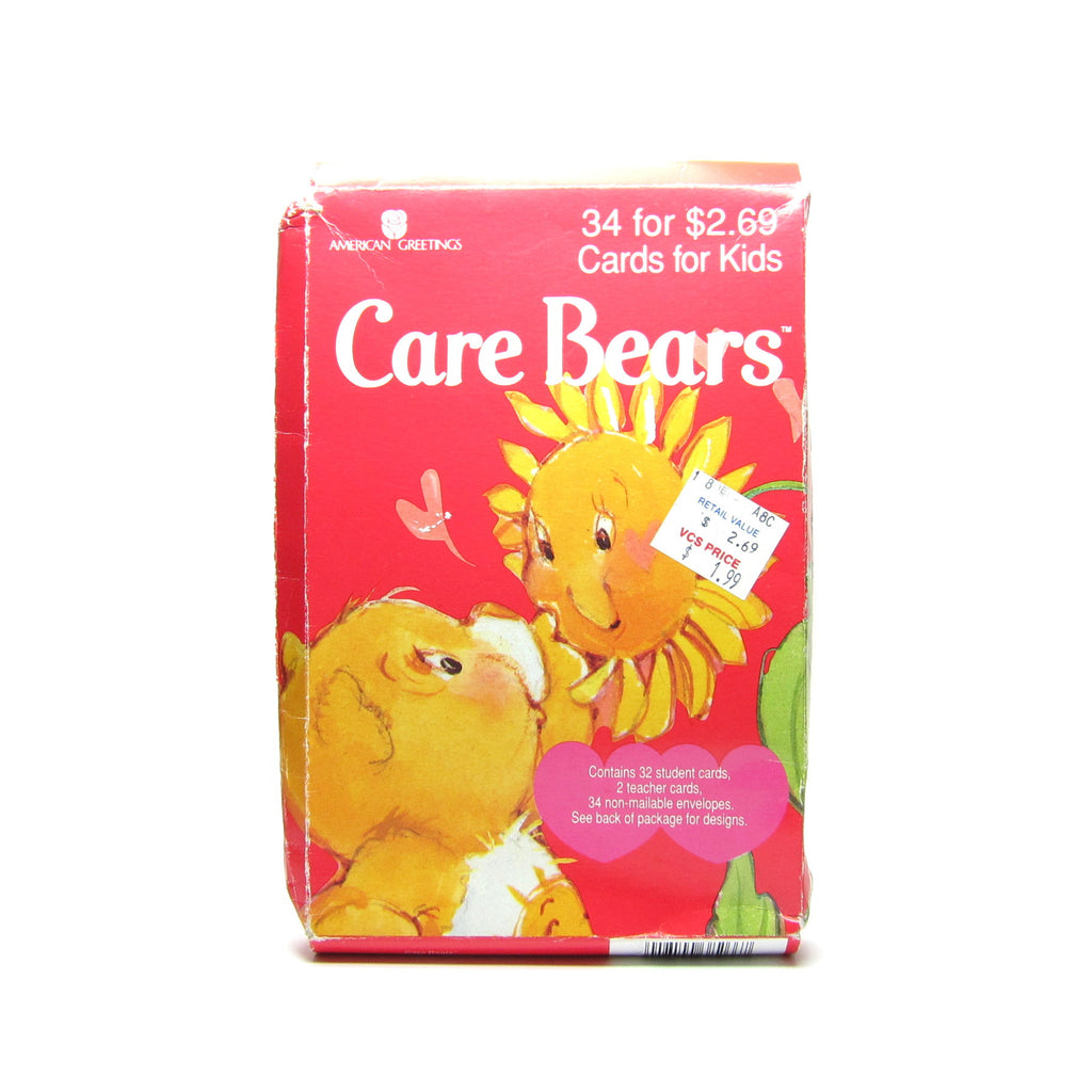 Care Bears Valentines 1995 Vintage Box of 34 Valentine's Day Cards