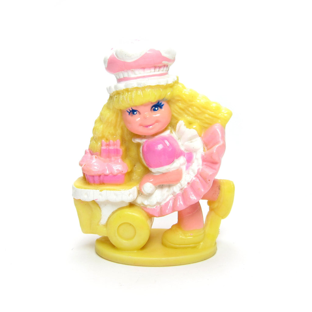 Cherry Merry Muffin Miniature PVC Figurine with Cupcake Cart