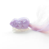 Purple chipmunk Pixietails hair clip