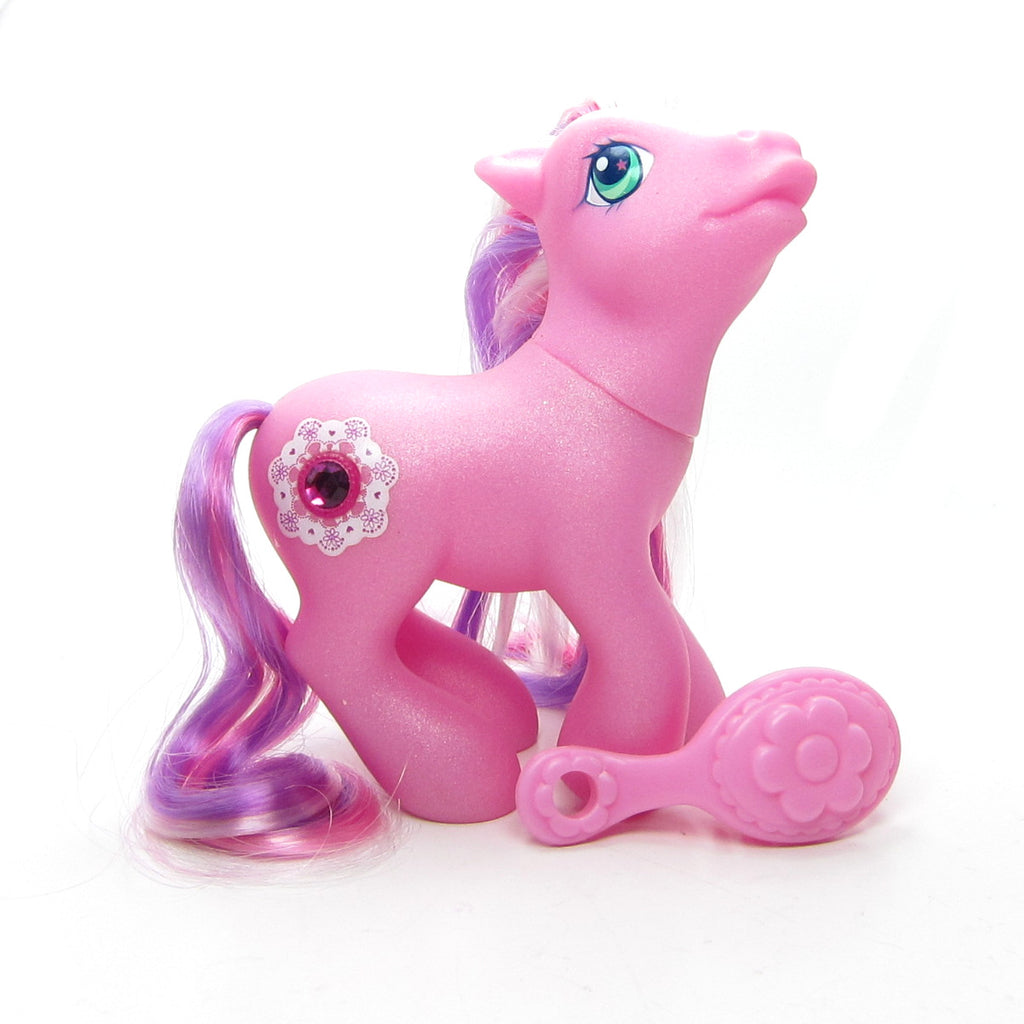 Crystal Lace G3 My Little Pony Jewel Ponies with Brush