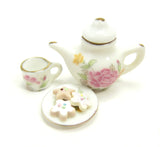 White Porcelain Dollhouse Tea Set