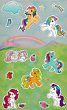 My Little Pony Dream Castle background with Colorforms restickable stickers