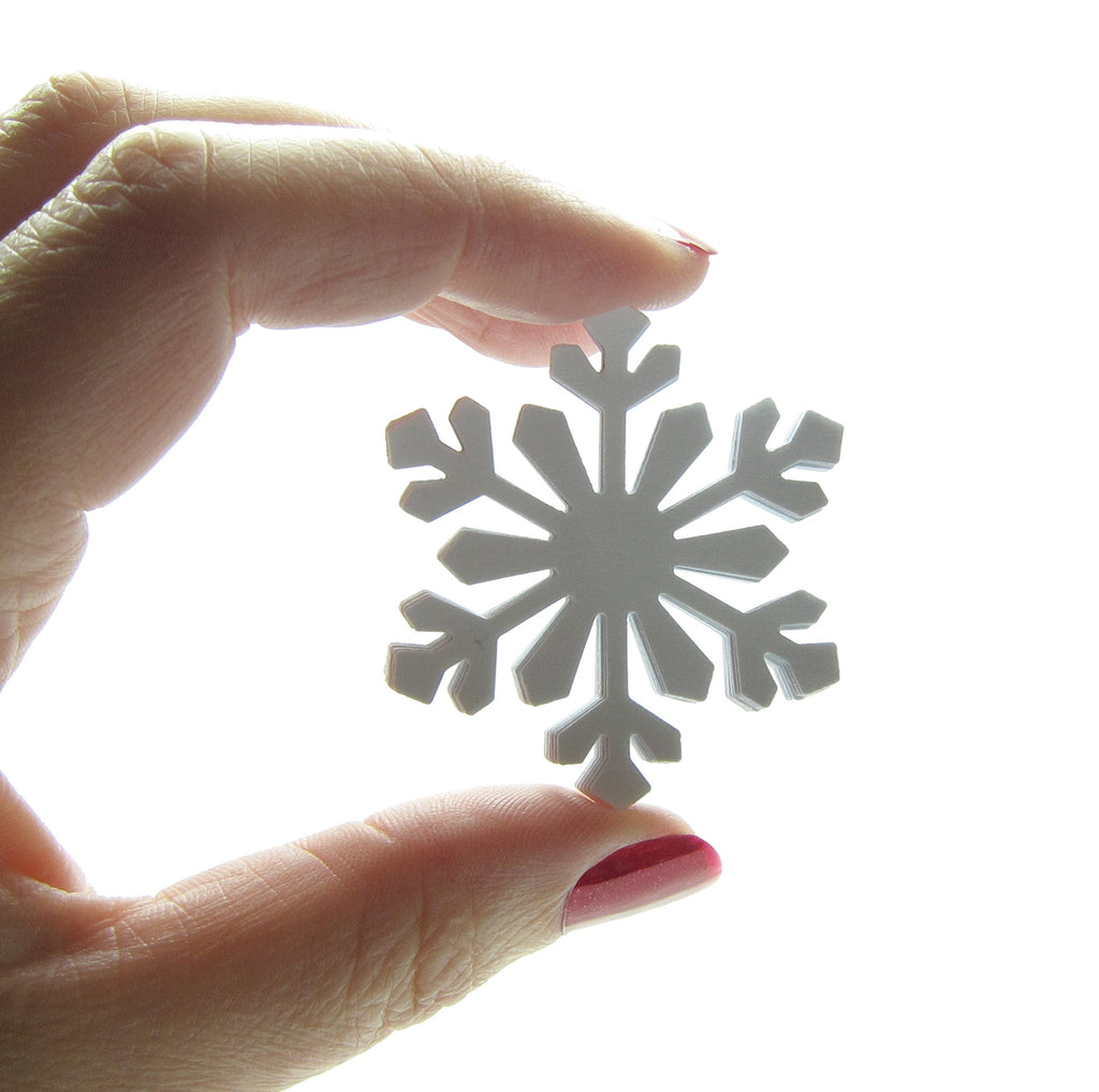 Large Paper Snowflake Die Cut Shapes for Scrapbooking, Card Making