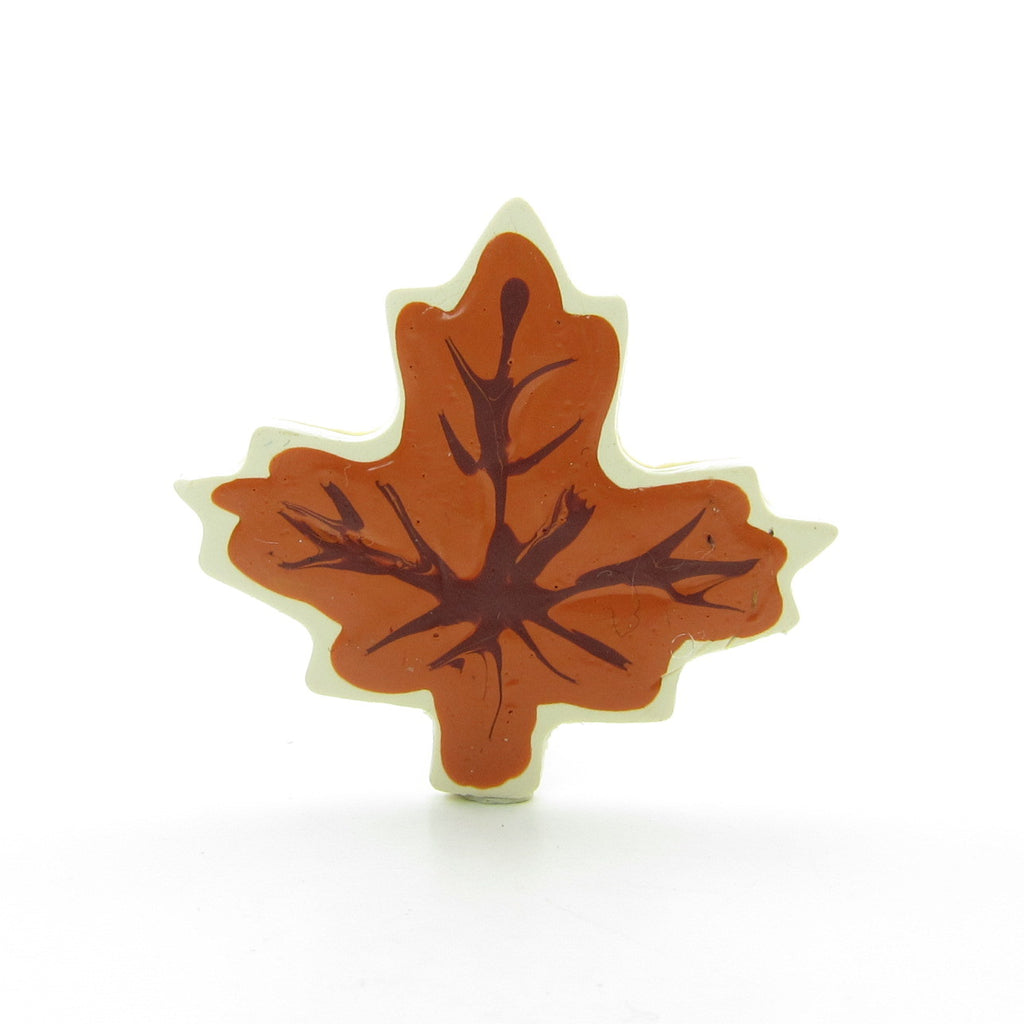 Fall Leaf Cookie Polymer Clay Brooch Pin