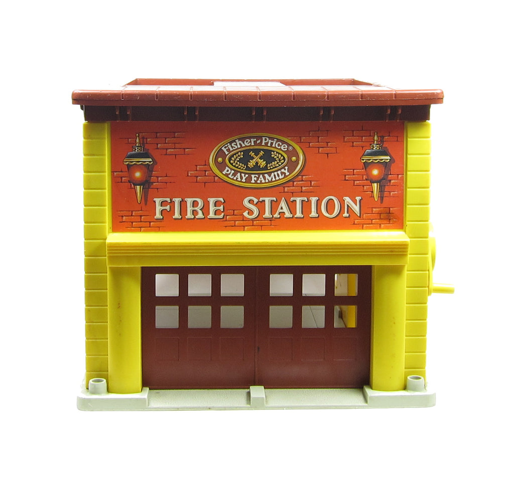 Fire Station Vintage Fisher-Price Little People Play Family Toy