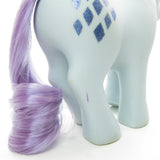 My Little Pony vintage G1 Sparkler unicorn with purple scuff on back leg
