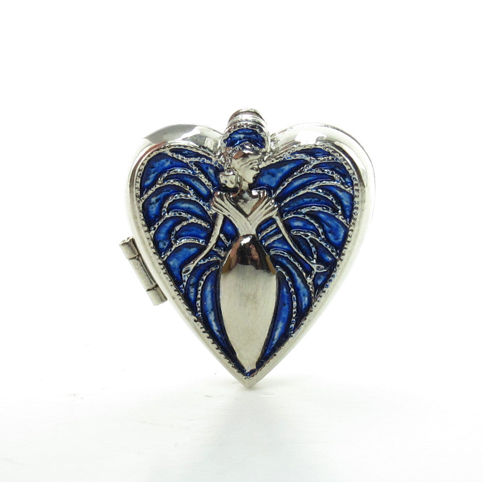 2005 Charming Hearts #3 Hallmark Angel Photo Holder Locket Keepsake Ornament