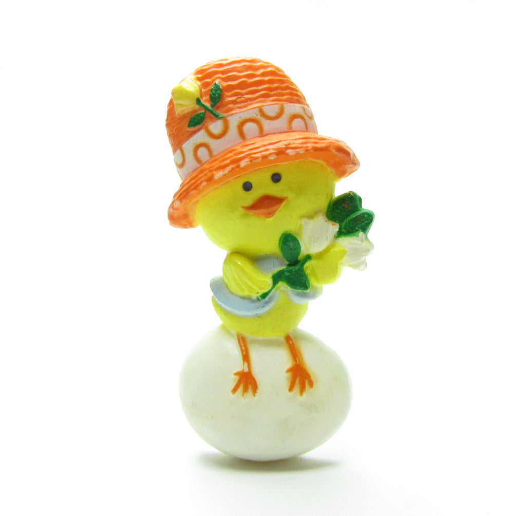 Hallmark Chick Pin Vintage 1975 Easter Chickery Chick on Egg Lapel