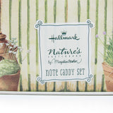 Hallmark Nature's Sketchbook by Marjolein Bastin note caddy set with notepaper