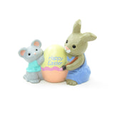 Happy Easter 1990 Mouse and Bunny Merry Miniatures figurine