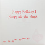 Happy Holidays Happy All-the-days Care Bears greeting card