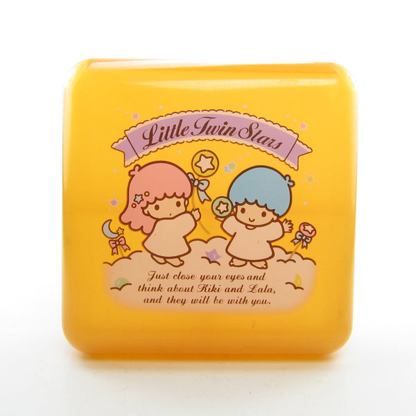 Pink Glitter Little Twin Stars 1988 Trinket Box with Drawers