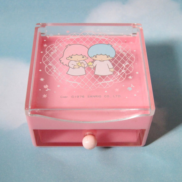 Little Twin Stars Vintage Miniature Trinket Box with Drawer