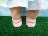 Plastic canvas Mary Jane doll shoes for Cabbage Patch Kids dolls