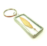 Soldered pendant with leaf keychain