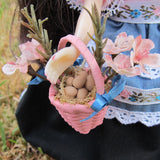 Miniature basket with eggs for Blythe 