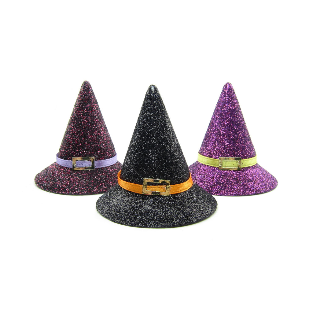 Halloween Witch Hat with Glitter for Playscale Dolls & Crafts