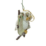 Owl with wire-rimmed spectacles on Hallmark Owliday Wish ornament