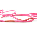Stains on pink silk necklace cord