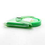 Hello Kitty green plastic mirror and comb set in vinyl case