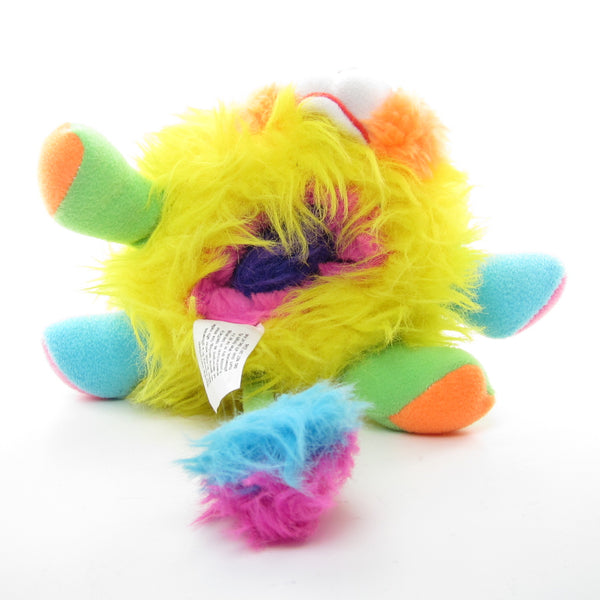 Popples Yellow Puffling Popple Plush Stuffed Animal Toy Brown