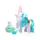 Princess Sparkle pony with Bushwoolie, damsel hat, wand
