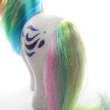 Rainbow pony tail with frizz