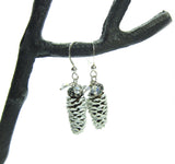 Pine Cone Earrings with Swarovski Crystals