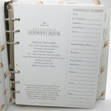 Hallmark refillable address book with Marjolein Bastin roses