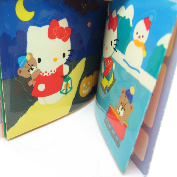 Hello Kitty Mini Sticker Book Vintage 1986 Sanrio Stickers Brown Eyed
