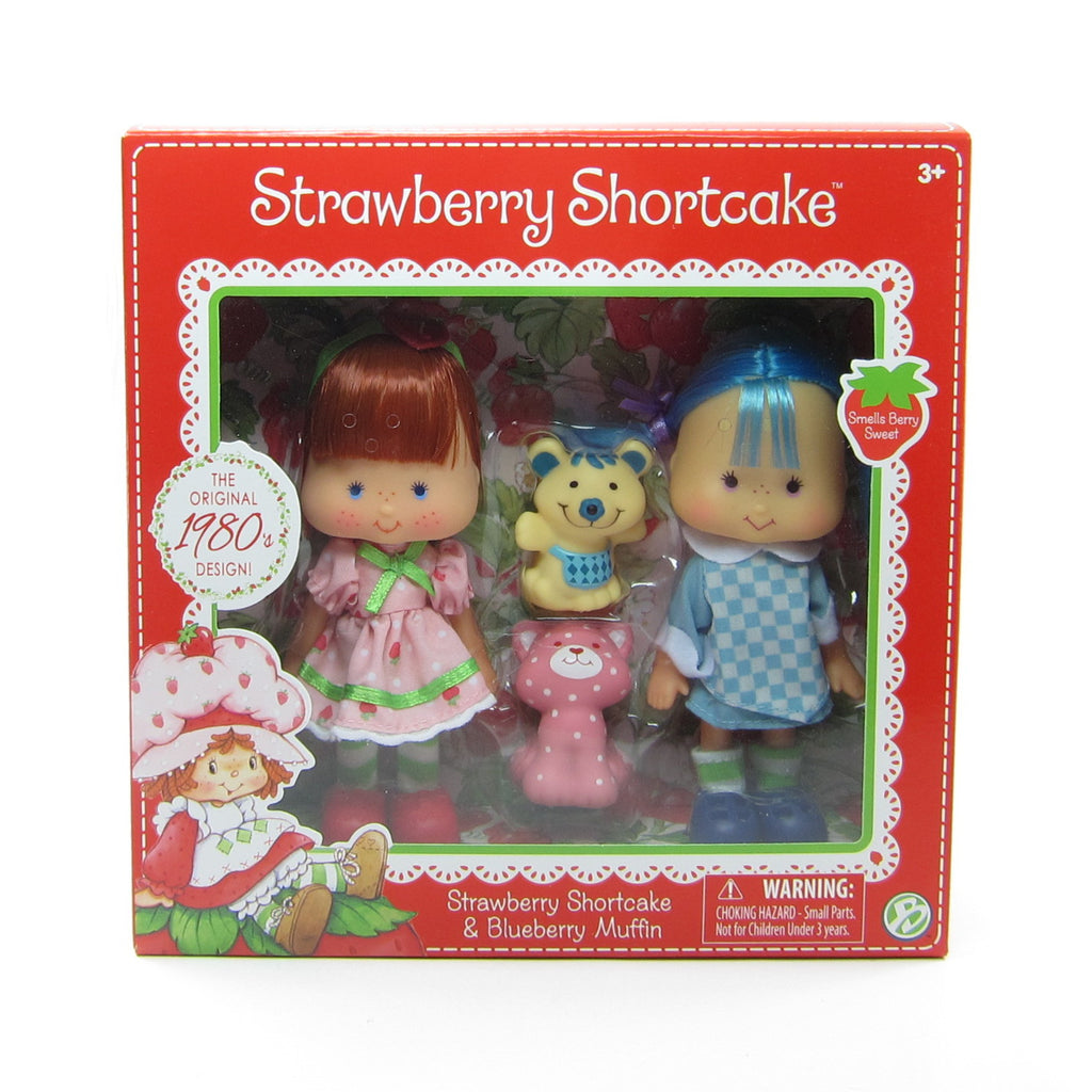 Strawberry Shortcake & Blueberry Muffin Reissue 1980s Design Classic Doll Set