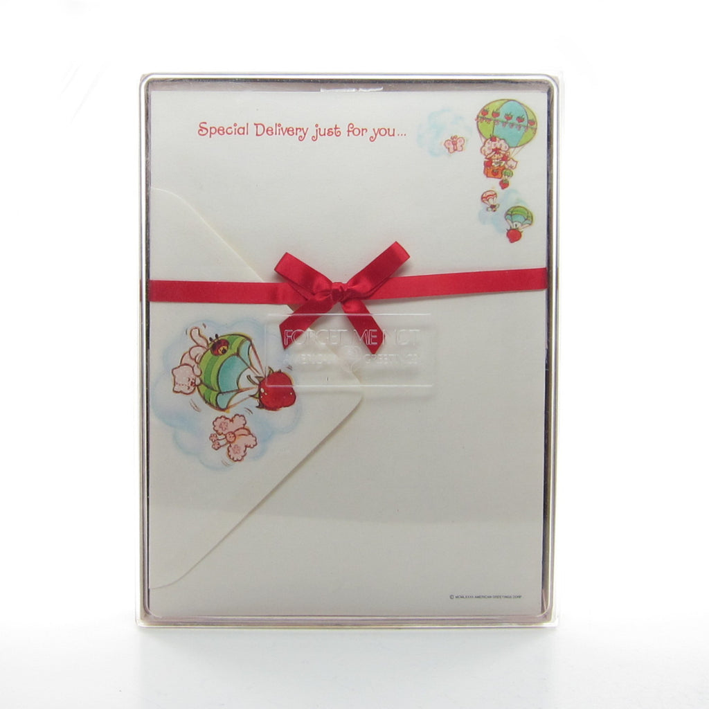 Strawberry Shortcake Stationery Set with Paper & Envelopes - "Special Delivery Just for You"
