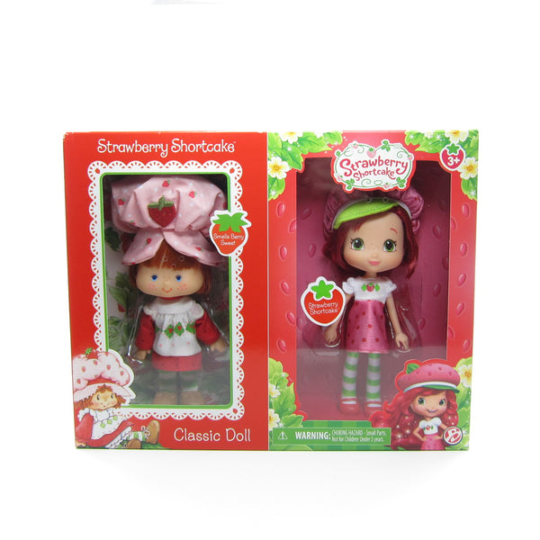 Strawberry Shortcake Then Now Reissue Classic Doll Set Brown