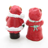 Hallmark Merry Miniatures Mr. and Mrs. Claus teddy bear set