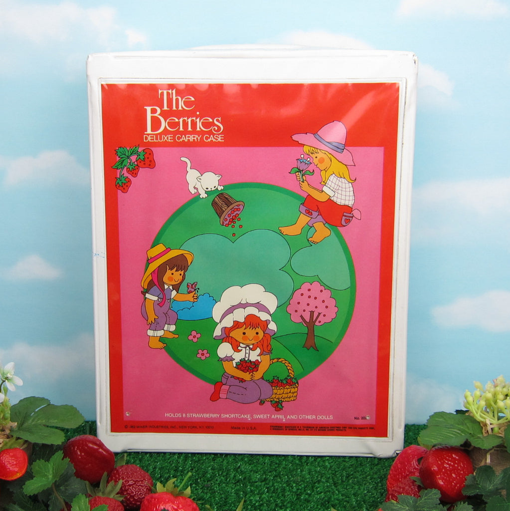 The Berries Deluxe Carry Case & Storage for Strawberry Shortcake & Sweet April Dolls - BROKEN HANDLE