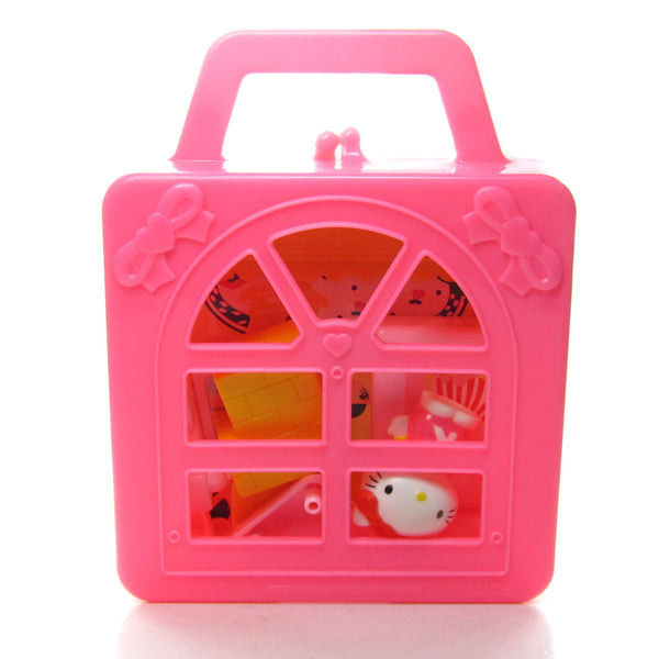 Hello Kitty Travel Playset Purse Vintage 1988 Miniature Bedroom