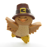 Hallmark bird in pilgrim hat Thanksgiving lapel pin