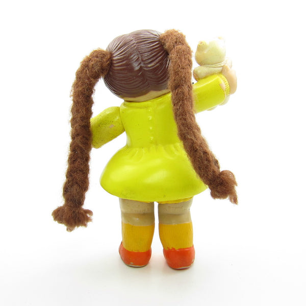 fitted lace wedding dress Girl with Brown Braids & Yellow Dress Vintage Cabbage Patch Kids Posea